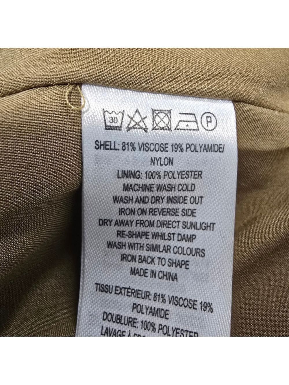 French Connection Metallic Gold Button-Front Jean Jacket - Picture 7 of 8